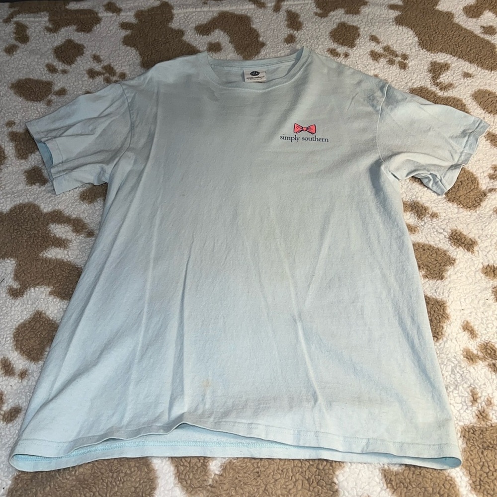 Light blue, simply southern Jeep hair don’t care, tee-shirt, size medium